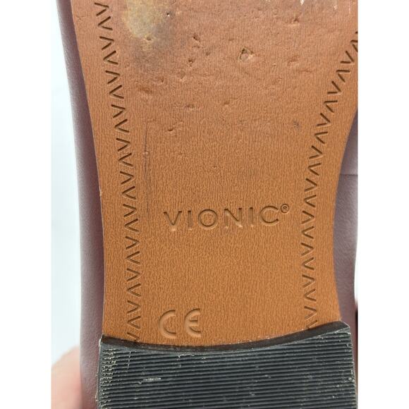 Vionic Evie Loafers Brown Leather Size 8 Arch Support Orthotic Comfort Loafer - Picture 7 of 16